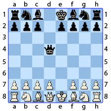 Chess Image 7: The Lady, to her fourth house, takes the Pawn that had taken hers